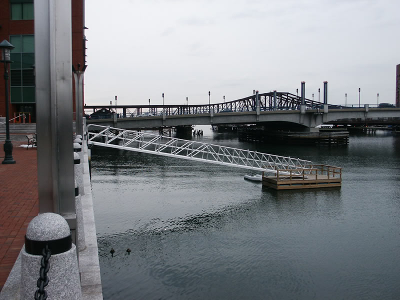 Boston City Water Taxi facility at the Residences at the Intercontinental. 